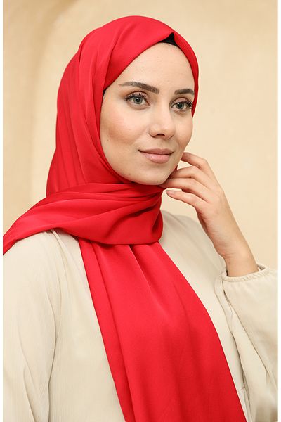 sefamerve Nursema 81001-15 Σκούρο κόκκινο Sandy Silk Shawl