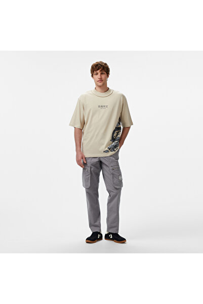 United 4 UNITED4 Erkek Krem T-Shirt