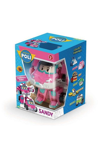 Robocar Poli Sandy Transformable Robot Figure – 10 cm – Fun Toy Vehicle and Robot 3+