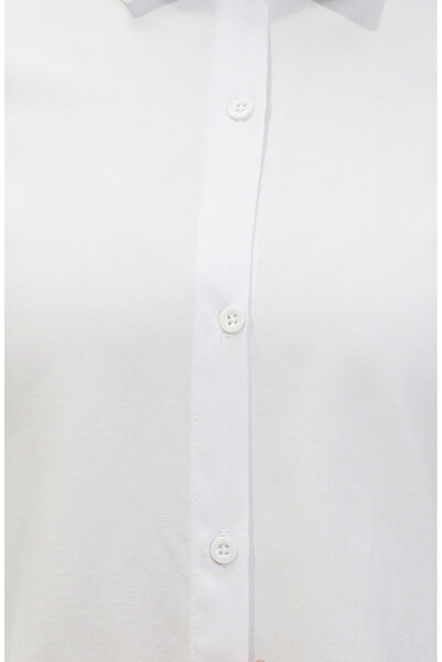 sefamerve Düğmeli Tunik 6122-05 Beyaz