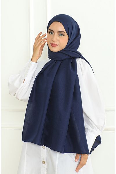 sefamerve Σάλι Navy Blue Armle - 81076-02