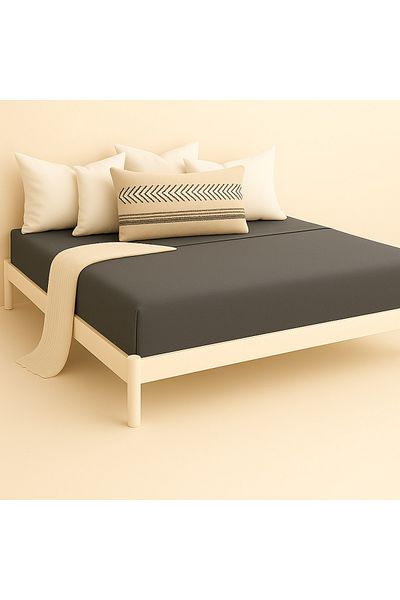 Prime Sleeks 100% Cotton Fitted Sheet Double Fitted Sheet 160X200Cm