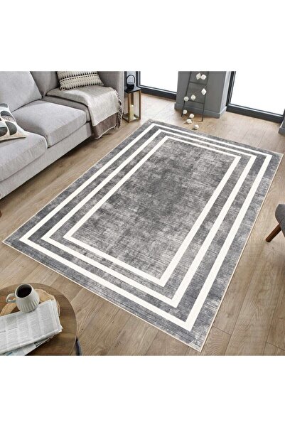 Hülya Home Dijital Baskı Yıkanabilir Kaymaz Taban Salon Halısı Mutfak Halısı ...