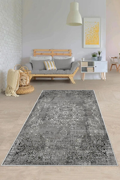 Hülya Home Dijital Baskı Yıkanabilir Kaymaz Taban Salon Halısı Mutfak Halısı ...