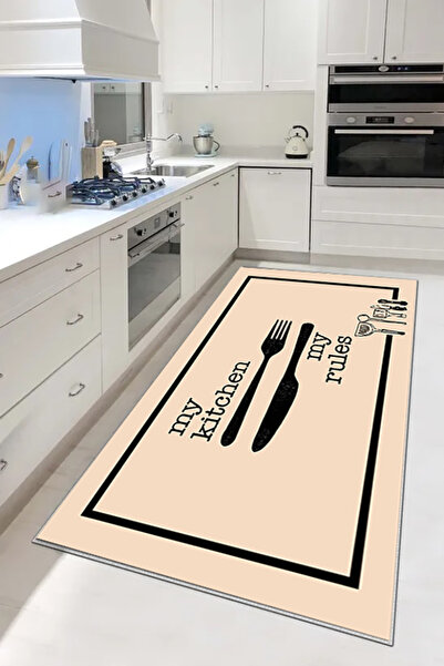 df home Silinebilir yıkanabilir Mutfak Halısı Kaymaz Taban Dijital Baskı