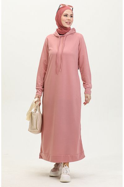 sefamerve Sportkleid mit Kapuze aus getrockneten Rosen - 0190-16, zweifädig