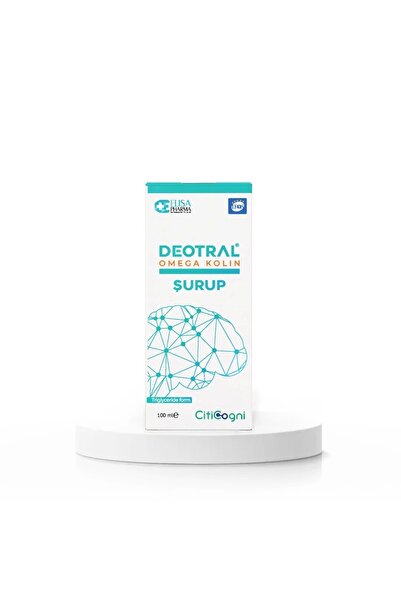 Deotral Omega Kolin Şurup 100 ml, Sitikolin, EPA, DHA, Omega-3, B6, B12 İçere...