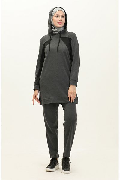 sefamerve Σετ αθλητικής φόρμας Anthracite Color - Μοντέλο 3007-03