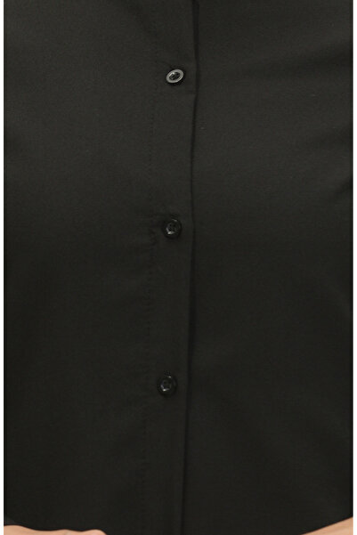 sefamerve Hakim Yaka Düğmeli Tunik 6112-10 Siyah