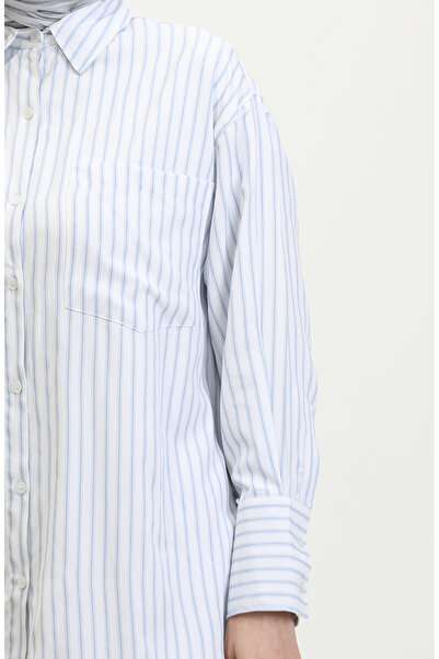 sefamerve Cămașă Oxford cu dungi albastre - 4807-01