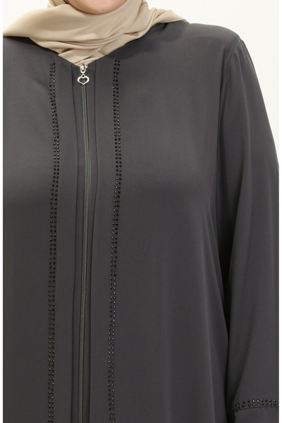 sefamerve Фераце великого розміру з камінням 4005-06 Сірий