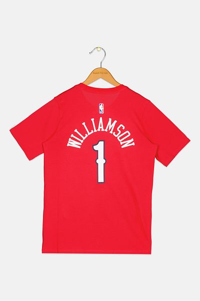 Nike X Nba Kids Boy Graphic Print Short Sleeve Outdoor T-shirt, Red