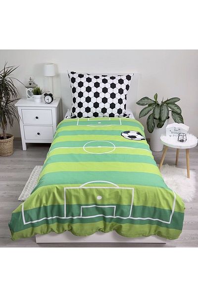 Disney 2-piece bed linen set, Duvet cover, 140x200 cm, pillowcase, 70x90 cm, Multicolor, Football