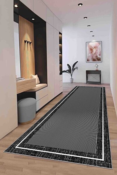 df home Salon Halısı Geometrik İskandinav Toz Tutmaz Dijital Baskı Yıkanabili...