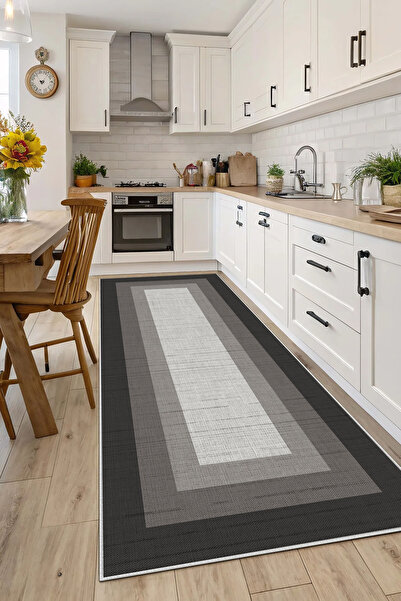 Evimle Makinede yıkanabilir kaymaz taban leke tutmaz mutfak halısı salon halı...