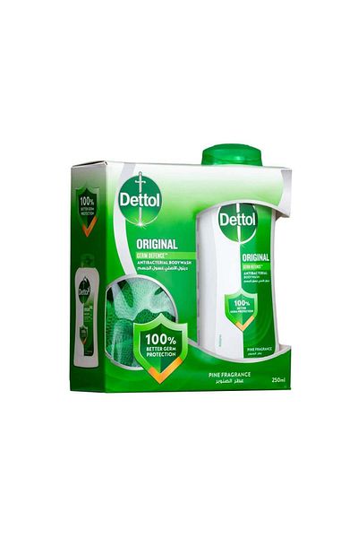 Dettol Dettol Original Skincare Body Wash Pine Scent with Loofah - 250ml