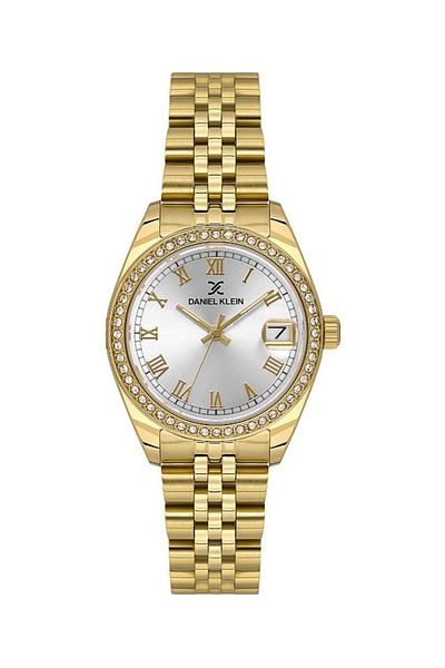 Daniel Klein Dk.1.13932-3 Stone Design 3 Atm Water Resistant Gold Color Women's Wristwatch