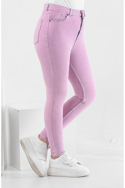 sefamerve Blugi liliac skinny - 30092-01