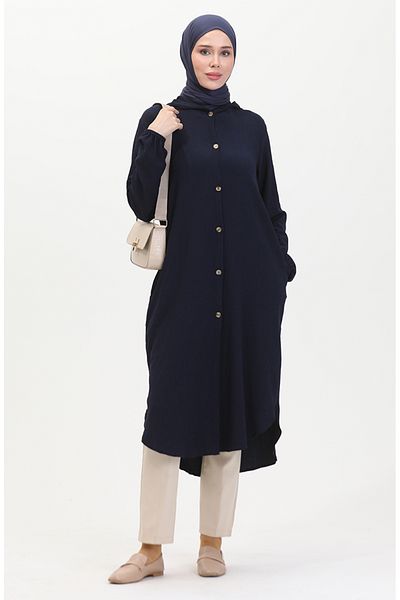 sefamerve Καπάκι με κουκούλα Navy Blue - 7272-03