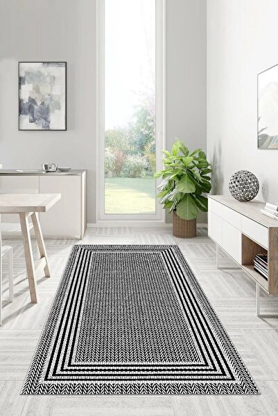 Hülya Home Dijital Baskı Yıkanabilir Kaymaz Taban Salon Halısı Mutfak Halısı ...
