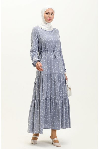 sefamerve Rochie cu modele albastre - 81802-02
