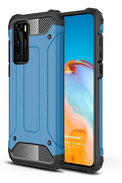 STOREMAX حافظة PrStorex P40 Rugged Armor Blue [حافظة متوافقة مع P40 - أزرق] LifePeri 1063348