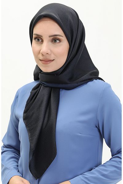sefamerve Κρυστάλλινο κασκόλ Navy Blue - Μοντέλο 1098-17