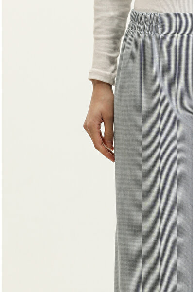 sefamerve Beli Lastikli Pantolon 1983K-03 Lacivert