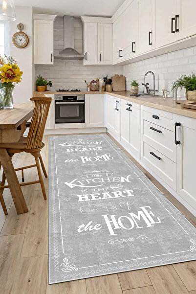 Evimle Makinede yıkanabilir kaymaz taban leke tutmaz mutfak halısı salon halı...