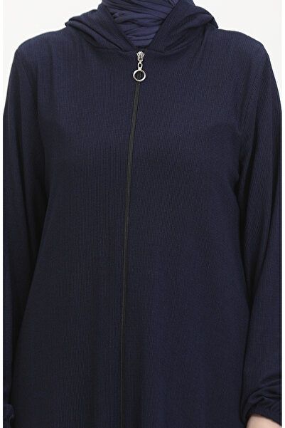 sefamerve Sötétkék cipzáras, becsomagolt szövetsapka 1044-02