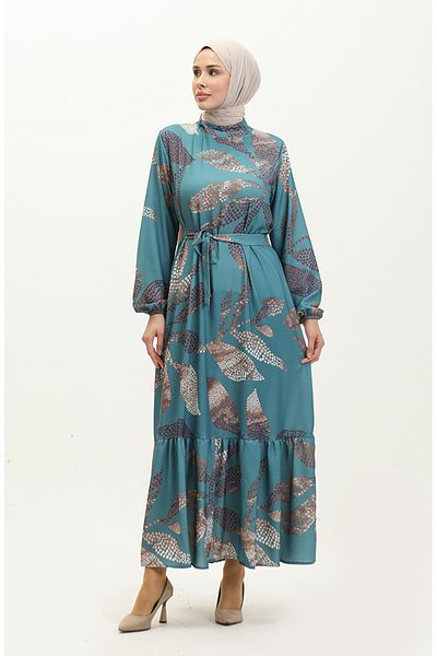 sefamerve Rochie cu model benzină - Model 0266-03