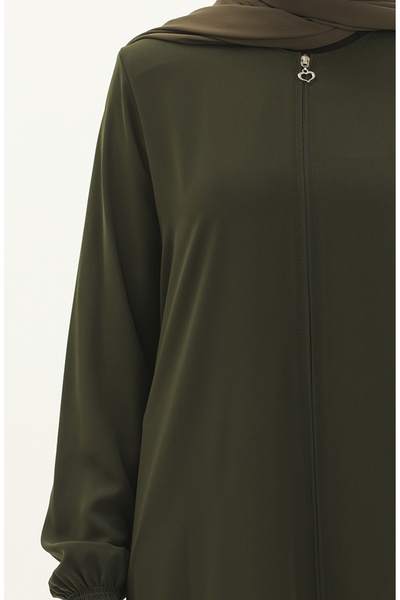 sefamerve Khaki Colored Ferace 5049-03 - Elastic Handle