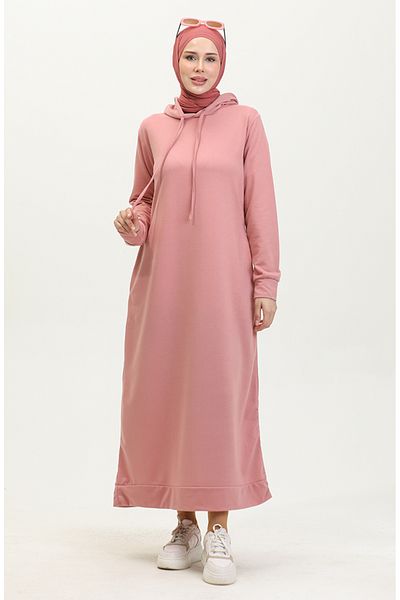 sefamerve Sportkleid mit Kapuze aus getrockneten Rosen - 0190-16, zweifädig