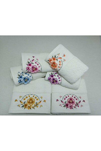OZANHOM Boxed 6 Hand Face Towels