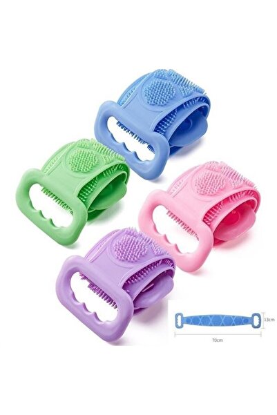 COLLECTİON قطعة واحدة من فرشاة الحمام الخلفية Aveo مزدوج الوجهين ليفة حمام لل...