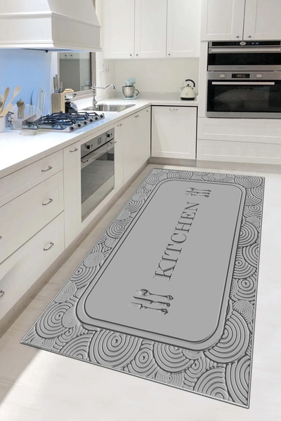 df home Salon Halısı Geometrik İskandinav Toz Tutmaz Dijital Baskı Yıkanabili...
