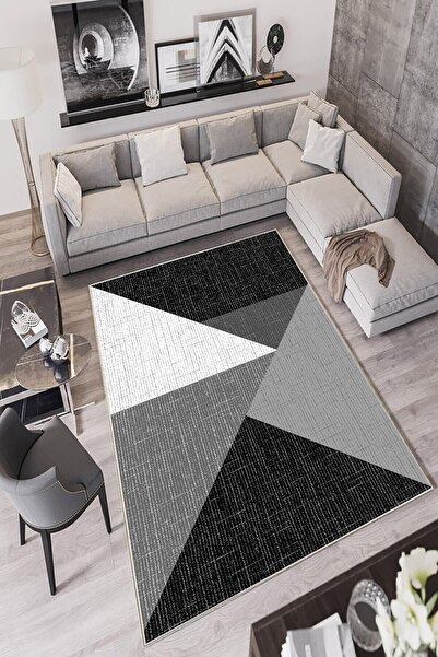 df home Dijital Baskı Yıkanabilir Kaymaz Taban Salon Halısı Mutfak Halısı Kor...