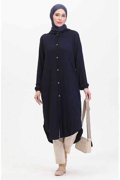 sefamerve Καπάκι με κουκούλα Navy Blue - 7272-03