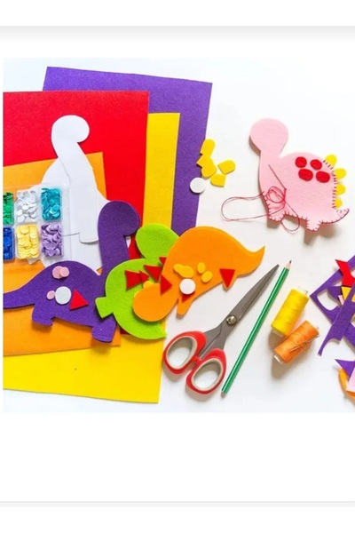 Blue Special Coloured Felt 20X30 cm 10 Colours 180 Gr Thin for Activity Hobby Does Not Contain Carcinogenic Substances