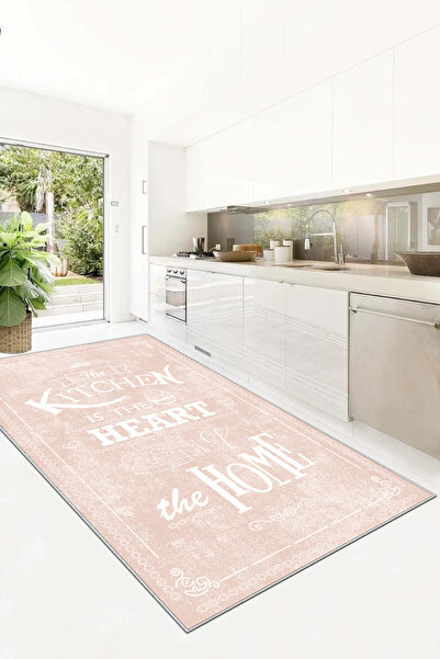 df home Kesme mutfak halısı Desenli Dijital Baskı Yıkanabilir Kaymaz Taban  İ...