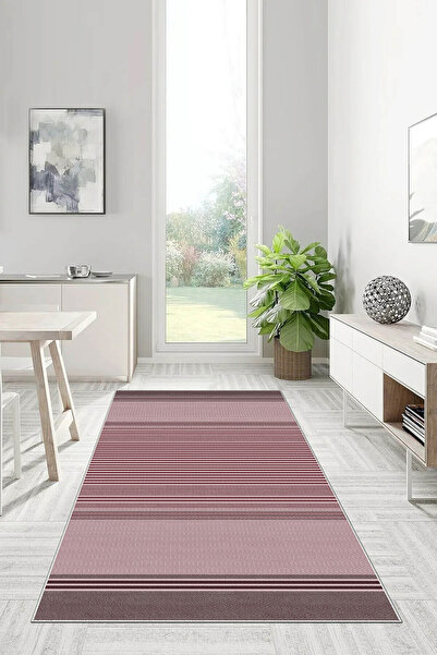UZZA Salon Halısı Geometrik İskandinav Eskitmeli Dijital Baskı Yıkanabilir Ka...