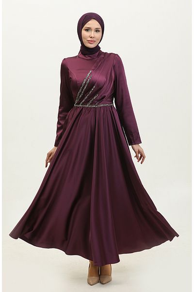 sefamerve Βραδινό φόρεμα Purple Stone - 5762-01