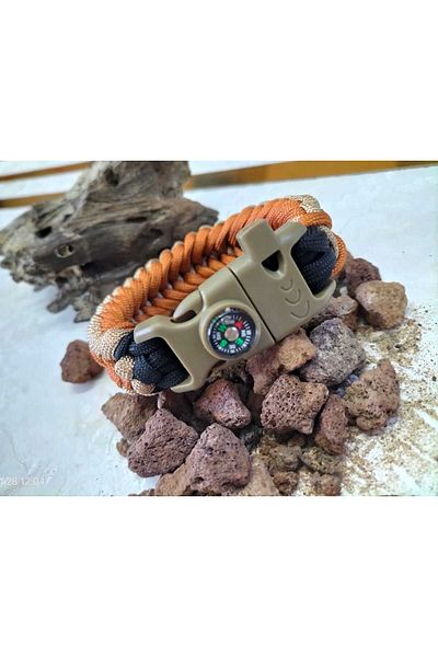 Naz Men-Women Paracord Hand Knitted Multi-Purpose Bracelet