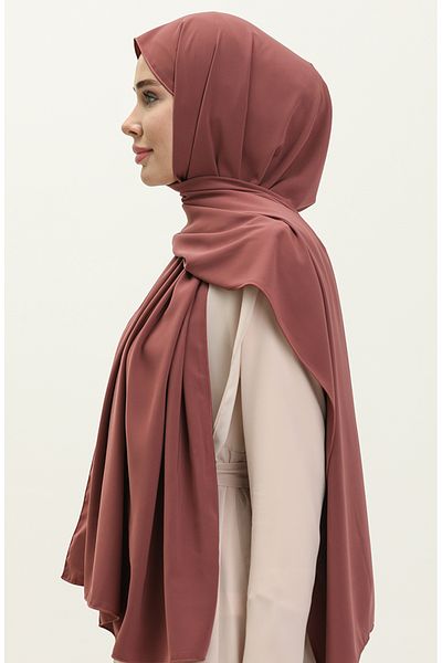sefamerve Aymina Silk Cotton Dusty Rose Shawl 8612-05