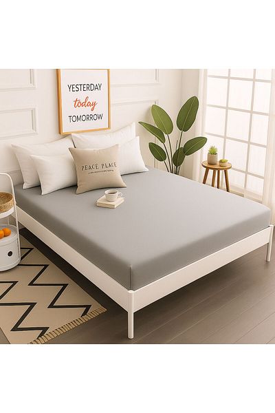 Prime Sleeks 100% Cotton Fitted Sheet Double Fitted Sheet 160X200Cm