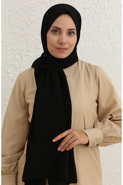 sefamerve Μαύρο Flat Shawl - Μοντέλο 1090-09