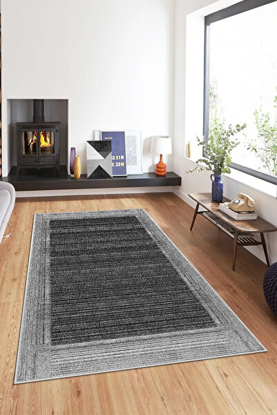 Hülya Home Kırçıl Desenli Dijital Baskı Yıkanabilir Kaymaz Taban Ince Salon M...