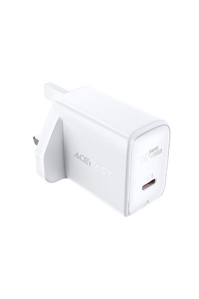 Acefast Battery charger with 1 USB C 20W fast charging 3.0 white