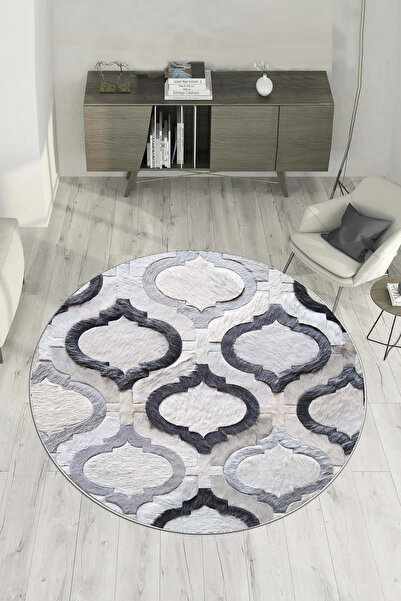 Hülya Home Dijital Baskı Yıkanabilir Kaymaz Taban Salon Halısı Mutfak Halısı ...