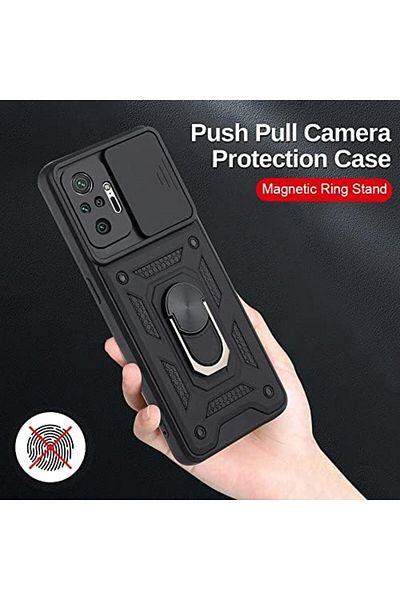 LUXE حافظة Ysstorex لهاتف Xiaomi Redmi Note 10 Pro مع حلقة منزلقة من السيليكون Pars StarColxlecti